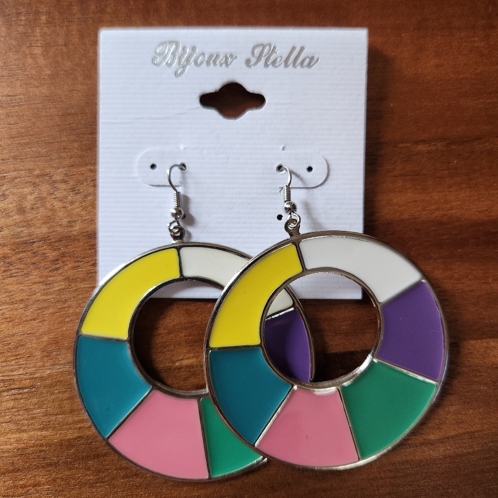 Bijoux Stella Colorful Hoop Earrings